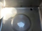 Used IBC Precision Stackable Liquid Tote, 46.7 Cubic Feet ( 350 gallon), Model SS350, 304 Stainless Steel. 48’’ long x 42’’ wide x 36’’ deep. 22’’ diameter top opening with cover, off center bottom o...
