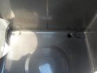 Used IBC Precision Stackable Liquid Tote, 46.7 cubic feet ( 350 gallon), model SS350, 304 stainless steel. 48’’ long x 42’’ wide x 36’’ deep. 22’’ diameter top opening with cover, off center bottom o...