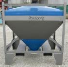 Used Plastic Tote Bin, approximately 10 cubic feet (75 gallon). 49