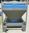 Used- Plastic Tote Bin, approximately 10 cubic feet (75 gallon). 49