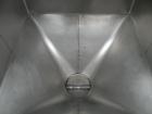 Used Dry Tote Bin, approximately 14 cubic feet capacity, 304 stainless steel. 36