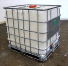 Used- Lot Of (54) Schutz Ecobulk IBC Tote Bin, 275 Gallon (37 Cubic Feet), Polyethylene Construction. Approximate 44” long x...