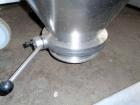Used Tote Bin, approximately 350 liters (12.3 cubic feet), stainless steel. Approximately 48