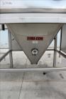 Used- Nu-Con Hopper, Approximate 30 Cubic Feet, 304 Stainless Steel, Vertical.