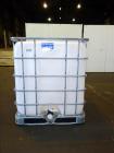 Used- Lot of 7 Tote Bins, 264 Gallon, Poly IBC.