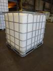 Used- Lot of 7 Tote Bins, 264 Gallon, Poly IBC.