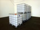 Used- Lot of 7 Tote Bins, 264 Gallon, Poly IBC.