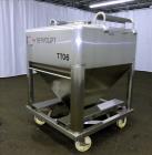 Used- Servolift Tote Bin, 316 Stainless Steel, Approximate 264 Gallon, 35 Cubic