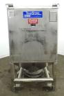Used- Custom Metalcraft TransStore Transportable Powder Tote, Approximate 60 Cubic Feet (448 gallon), Model 512697, 316L Sta...