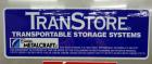 Used Custom Metalcraft TransStore Transportable Powder Tote, Approximate 60 Cubic Feet (448 gallon), Model 512697, 316L Stainless Steel. 48” Long x 42’ wide x 44” straight side x coned bottom, flat t...