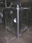 Used- Tote Systems Tote Bin, 9 Cubic Feet, Stainless Steel