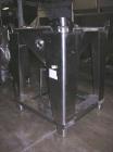Used Tote Systems Tote Bin, 9 Cubic Feet, Stainless Steel