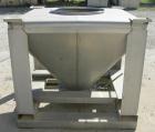 USED: Tote Systems tote bin, 23 cubic feet, 304 stainless steel. 48