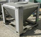 USED: Tote Systems tote bin, 23 cubic feet, 304 stainless steel. 48