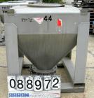 USED: Tote Systems tote bin, 35 cubic feet, 304 stainless steel. 48