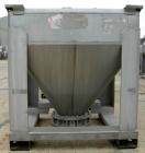 USED: Tote Systems tote bin, 35 cubic feet, 304 stainless steel. 48