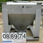 USED: Tote Systems tote bin, 35 cubic feet, 304 stainless steel. 48