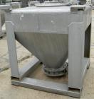 USED: Tote Systems tote bin, 35 cubic feet, 304 stainless steel. 48