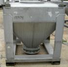 USED: Tote Systems tote bin, 35 cubic feet, 304 stainless steel. 48