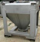 USED: Tote Systems tote bin, 35 cubic feet, 304 stainless steel. 48