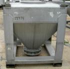 USED: Tote Systems tote bin, 35 cubic feet, 304 stainless steel. 48