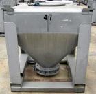 USED: Tote Systems tote bin, 35 cubic feet, 304 stainless steel. 48