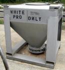 USED: Tote Systems tote bin, 35 cubic feet, 304 stainless steel. 48
