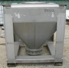 USED: Tote Systems tote bin, 35 cubic feet, 304 stainless steel. 48