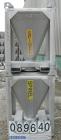 USED: Tote Systems powder tote bin, approximate 10 cubic feet, aluminum. 36