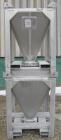 USED: Tote Systems powder tote bin, approximate 10 cubic feet, aluminum. 36