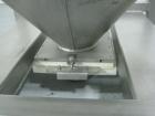 Used Transtore Tote Bin, 60 cubic feet, stainless steel construction, approximately 48