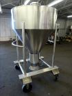 Used United Utensils Powder Tote Bin, Approximate 20 Cubic Feet, 304 Stainless Steel. Approximately 48