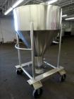 Used- United Utensils Powder Tote Bin, Approximate 20 Cubic Feet, 304 Stainless Steel. Approximately 48