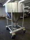 Used United Utensils Powder Tote Bin, Approximate 20 Cubic Feet, 304 Stainless Steel. Approximately 48