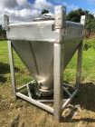 Used- Approximately 600 litre (21.2 Cu.Ft.)stainless steel product containers