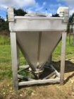 Used-Approximately 600 litre (21.2 Cu.Ft.)stainless steel product containers. Unit measures approximately 1,050mm long x 805...