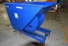 Used Vestil 1 Cubic Yard Self Dumping Hopper, Model D-100-LD, Carbon Steel. 2000 Pound capacity, serial# 5798069.