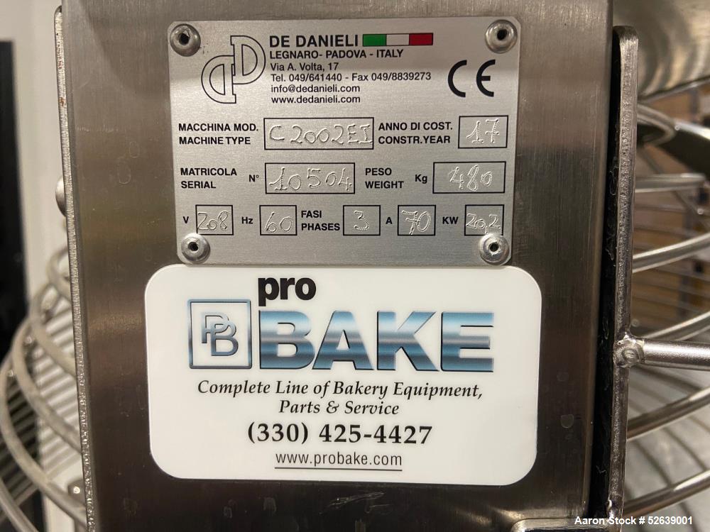 Used De Danieli C2002EI 200 Liter Cooker – Manual Tilt, 2-Speed Mixer