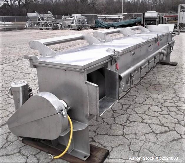 Used CSE Steam Injected Screw Cooker / Blancher – 20" x 14' Stainless Steel