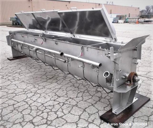 Used CSE Steam Injected Screw Cooker / Blancher – 20" x 14' Stainless Steel