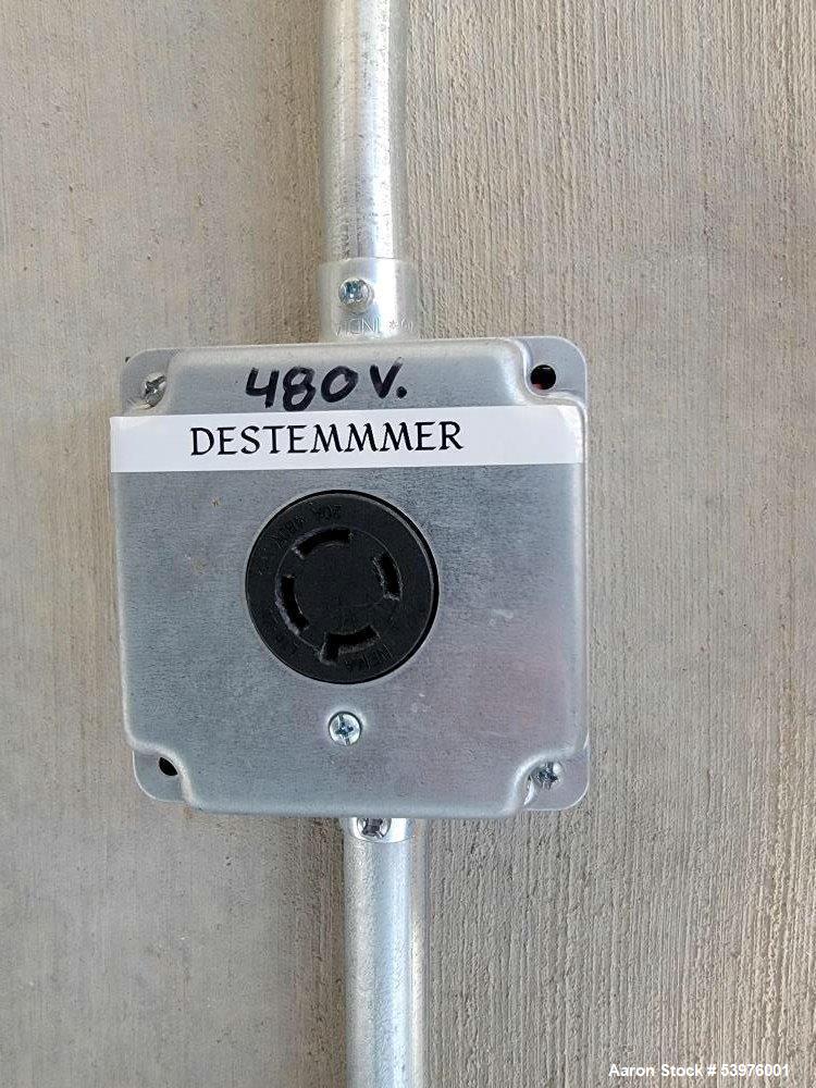 Used Diemme Kappa 15 Destemmer Crusher – 8–13 TPH, Stainless, Adjustable Rollers, 2005