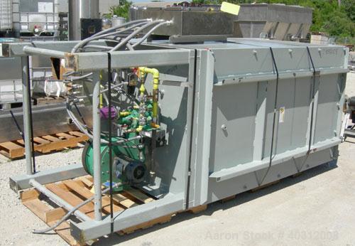 Used Heat and Control Heat Wave Fryer, Model HWF. 28" wide x 12' long, 304 stainless steel wire mesh belt, driven by a 1 hp, 3/60/208-230/460 volt, 1725 rpm gearmotor. Approximate fry time 7-28 secon...