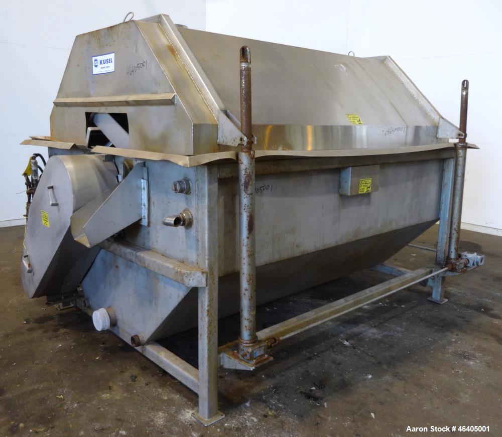 Used Kusel TNT Manufacturing Rotary Hot Water Blancher Washer