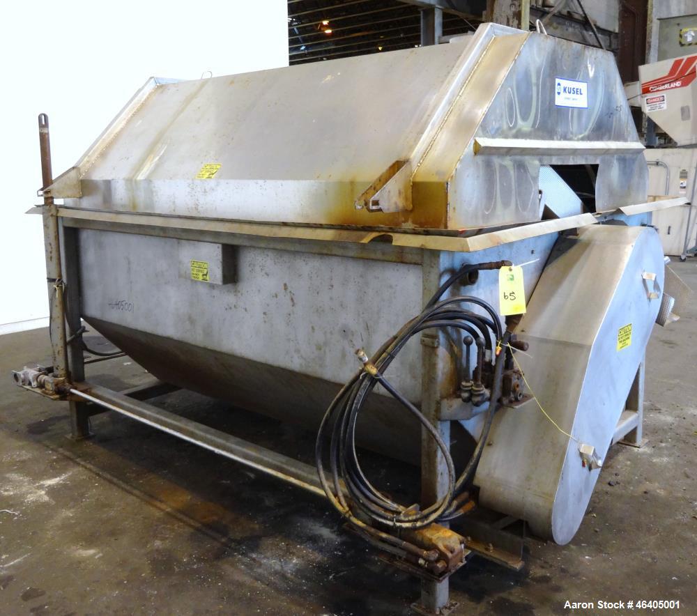 Used Kusel TNT Manufacturing Rotary Hot Water Blancher Washer