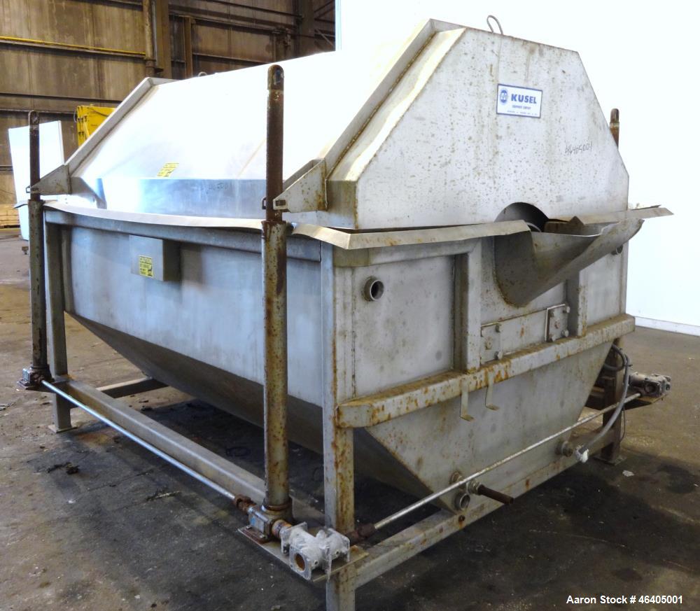 Used Kusel TNT Manufacturing Rotary Hot Water Blancher Washer