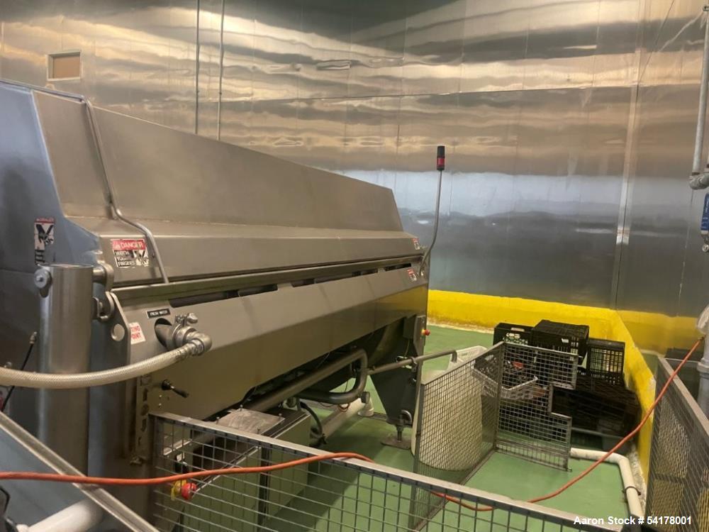 Used Lyco Blancher – Model Clean Flow CKFF, 7’ Chamber, Stainless Steel
