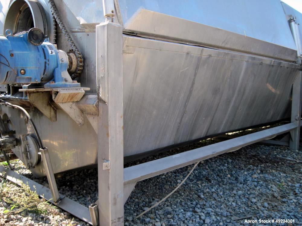 Used Lyco Hot Water Rotary Reel Blancher, Stainless Steel