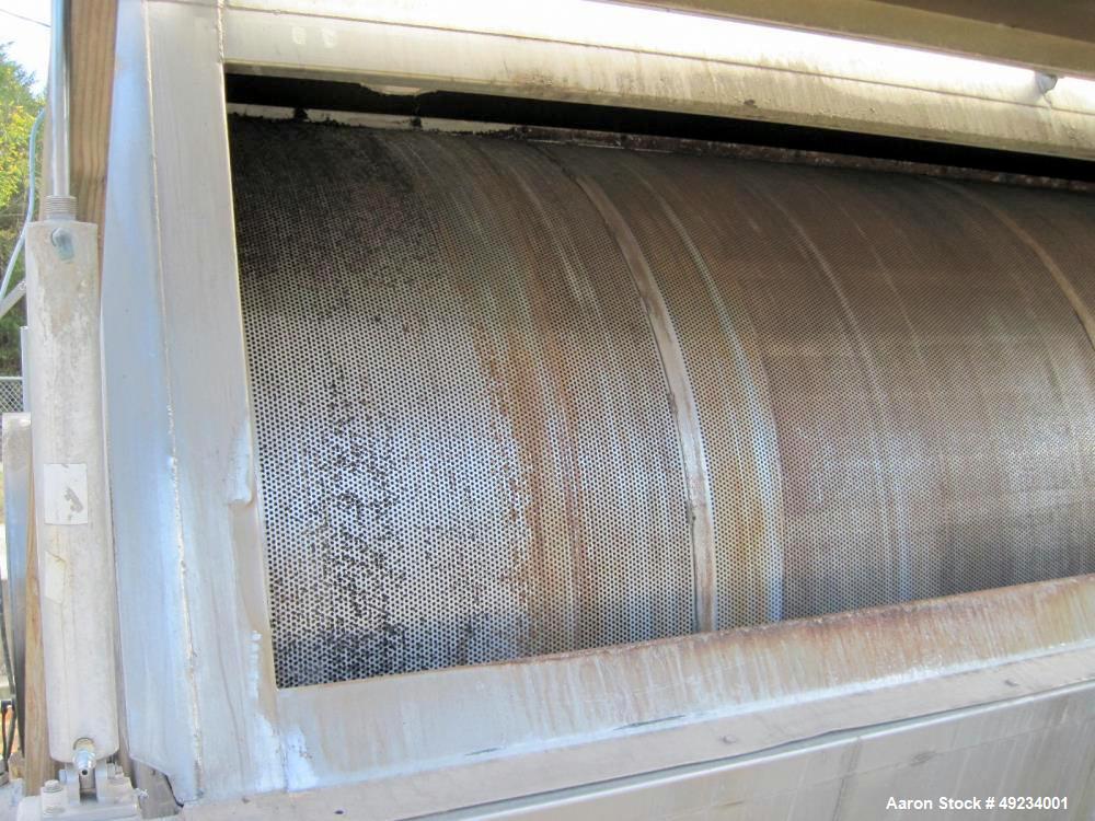 Used Lyco Hot Water Rotary Reel Blancher, Stainless Steel