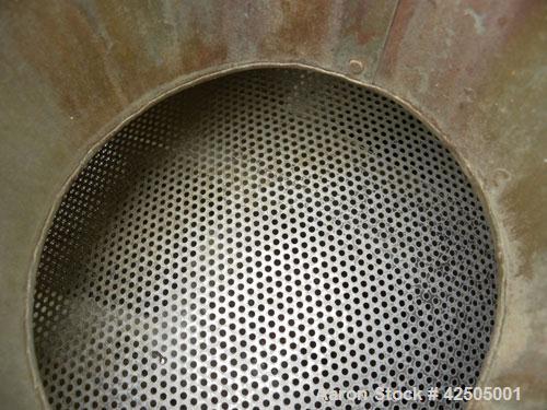 Used 304 Stainless Steel Rotary Blancher – 40" x 98" Perforated Drum, Variable Speed