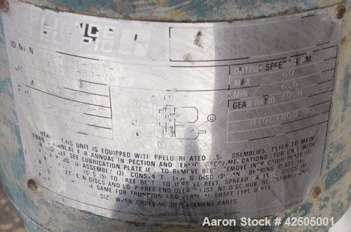 Used 304 Stainless Steel Rotary Blancher – 40" x 98" Perforated Drum, Variable Speed